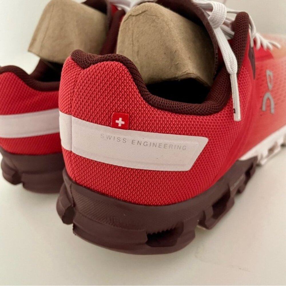 On Cloud Running Cloudflow Running Shoes Rust/White Women's Size 7.5 - Picture 5 of 8